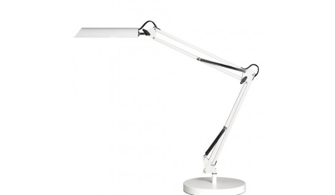 Valgusti UNILUX Swingo valge, integreeritud LED lamp 11W, klamber ja alus