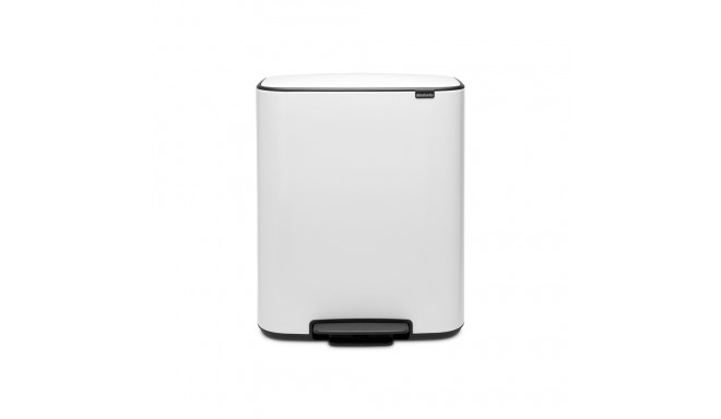 Prügikast 60L, Brabantia, BO pedaaliga, K-65,2cm, L-54,1xS-36,3cm/ White, valge