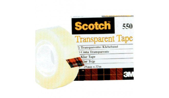 Kleeplint Scotch 550 19mmx33m läbipaistev selge