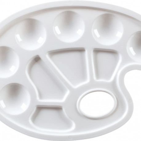 Palett ovaalne, plastik Brunnen