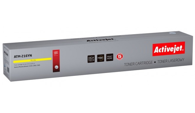 Activejet ATM-216YN tooner (asendus Konica Minolta TN216Y; Supreme; 26000 lehte; kollane)