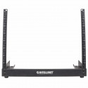 Intellinet Network Rack, Open Frame (Desktop), 8U, Usable Width 465mm, Black, Flatpack, 19", Three Y