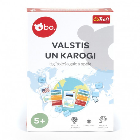 bo. Educational board game "Countries and flags" (In Latvian lang.)