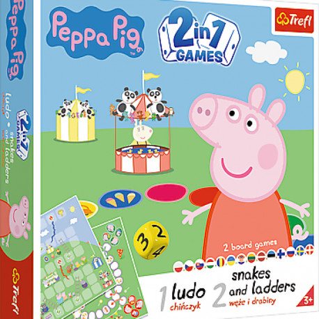 TREFL PEPPA PIG lauamäng 2 in 1, Põrsas Peppa