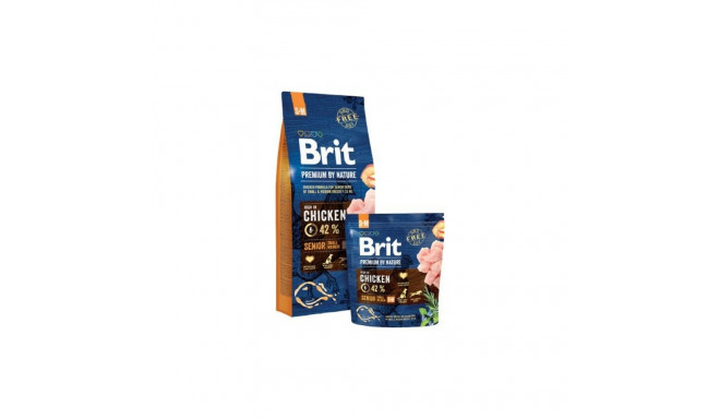 Фураж Brit Premium by Nature Senior S+M старший Курица 8 kg