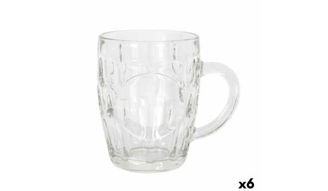 Beer Mug Crisal Sintra 550 ml (6 Units)