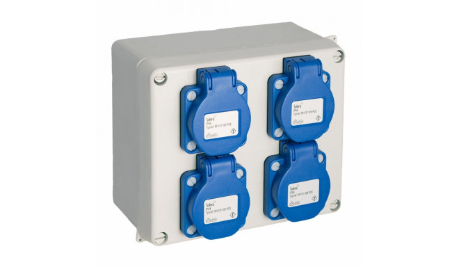 Socket box Solera 817-42p Veekindel 16,5 x 13,5 x 7 cm 250 V 16 A IP54