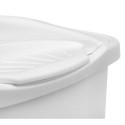 Laundry basket Stefanplast White Plastic 50 L 37 x 56 x 39 cm (6 Units) Laundry basket Stefanplast White Plastic 50 L 37 x 56 x 39 cm (6 Units)