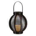 LED Lantern Brown Plastic (4 Units)