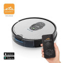 Eta Falco Smart robot vacuum 0.6 L Bagless Black, Stainless steel