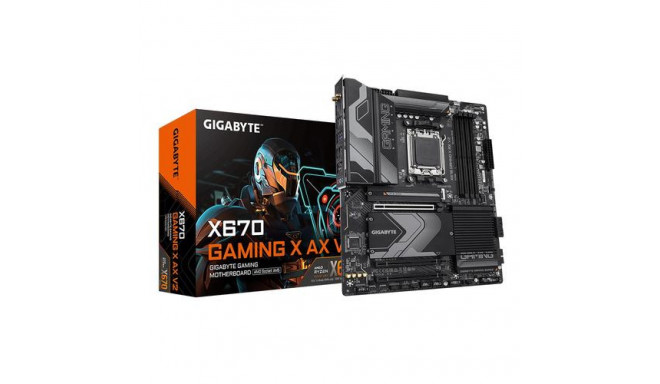 GIGABYTE X670 GAMING X AX V2 Motherboard - Supports AMD Ryzen 7000 CPUs, 16+2+2 phases VRM, up to 80