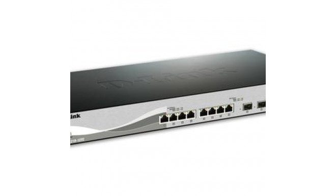 D-Link DXS-1210-12TC/E network switch Managed L2 10G Ethernet (100/1000/10000) 1U Black, Silver