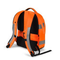 DICOTA Hi-Vis backpack Orange Polyethylene terephthalate (PET), Thermoplastic polyurethane (TPU)