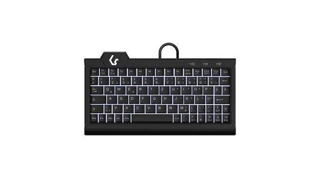 KeySonic KSK-3010ELC (DE) keyboard USB QWERTZ German Black