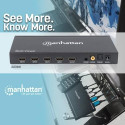 Manhattan 1080p 4-Port HDMI Multiviewer Switch, Switch with Four Inputs on One Display, Video Bandwi