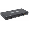 Manhattan 1080p 4-Port HDMI Multiviewer Switch, Switch with Four Inputs on One Display, Video Bandwi