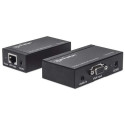 Manhattan VGA Cat5/5e/6 Extender, Extends video and audio signals up to 300m, Black, Three Year Warr