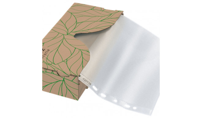 Kiletasku U-tasku A4 köidetav matt 70mic 40tk./hoidikus, Leitz Recycle, CO2 neutral