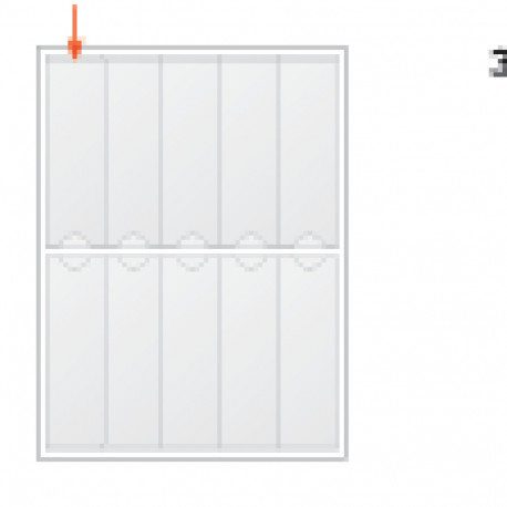 Kiletasku iseliimuv etiketile 35x115 10tk lehel, 1leht