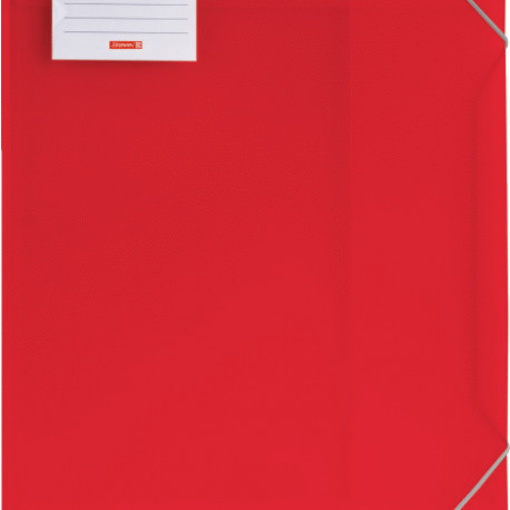 Kummiga mapp A3 FACT! punane plastik, Brunnen