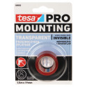Double-sided mounting tape MOUNTING-PRO/TRANSPARENT/1.5X19 TESA