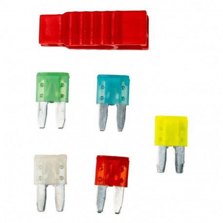 Micro 2 kaitsmed 5tk 10A 15A 20A 25A 30A, näpits
