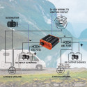 Qoltec 52479 Monolith DC-DC charger for LiFePO4 AGM 12V batteries | 20A | 250W