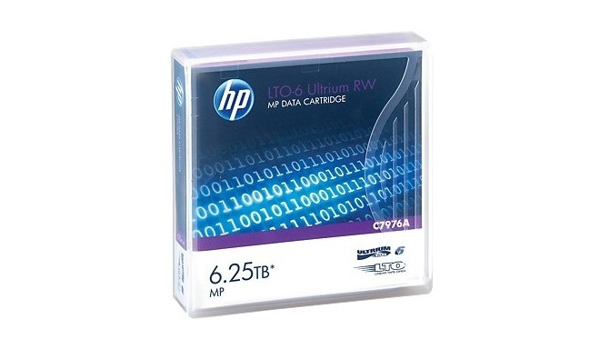LTO HP C7976A LTO6 6.25TB Ultrium 6 andmekassett