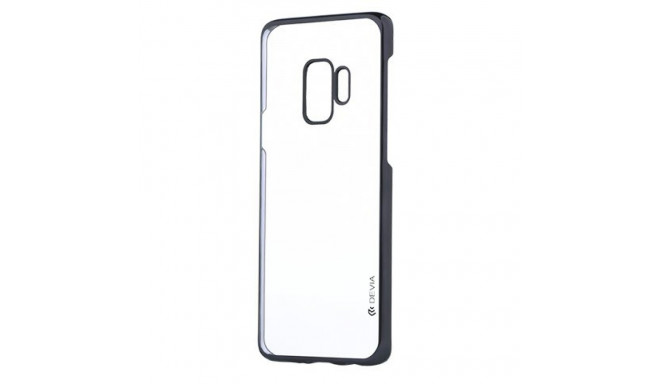 Devia Glitter Soft Силиконовый Чехол для Samsung G965 Galaxy S9 Plus Прозрачный - Черный