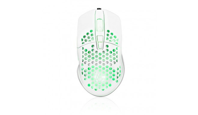 Logic Wired LM-STARR-ONE-LIGHT Gaming Mouse with USB / 1.8m / 6400 DPI / White