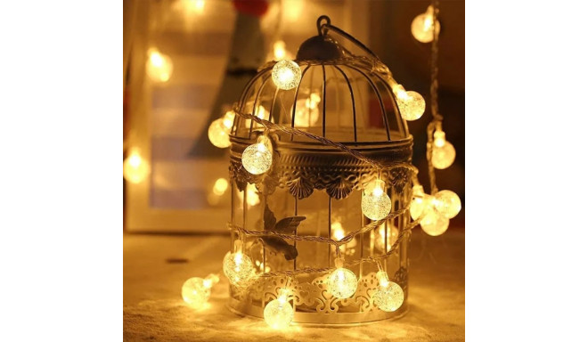 RoGer Bulb String Lights 100 LED Warm-White 10m