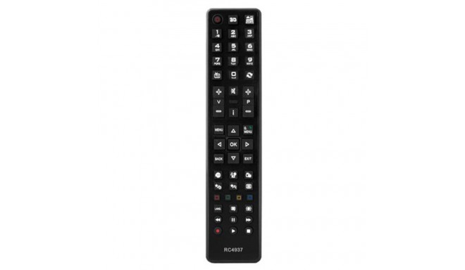 HQ LXP4937 TV remote control Vestel / Sharp / JVC / AKAI / TELEFUNKEN / LCD / RC4937 3D / Black
