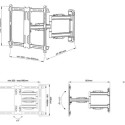 MULTIBRACKETS MB-2765 Wall swivel bracket for TVs 70" / 40kg