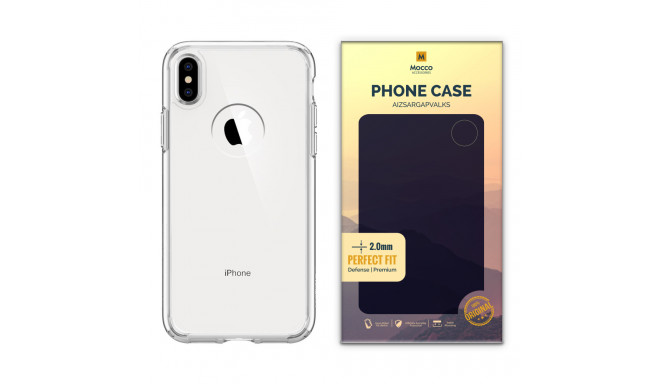 Mocco Original Clear Case 2mm Aizmugurējais Silikona Apvalks Priekš Apple iPhone XS Max Caurspīdīgs