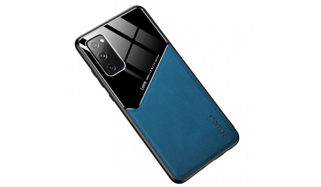 Mocco Lens Leather Back Case for Apple iPhone 12 Blue