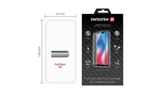 Swissten Ultra Durable 3D Full Face Tempered Glass Apple iPhone X / XS White