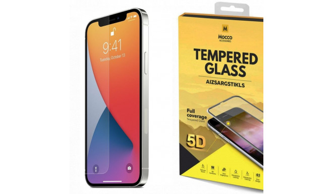 Mocco Full Glue 5D Signature Edition Tempered Glass Full Coverage with Frame Apple iPhone 12 / 12 Pr