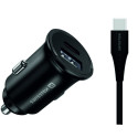 Swissten 35W Metal Car Charger Adapter with 25W Samsung SFC + 10W USB