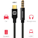 Swissten Textile Audio Adapter USB-C / 3.5 mm / 1.5m