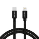 Swissten Textile Universal Quick Charge 3.1 USB-C to Lightning Data and Charging Cable 2m