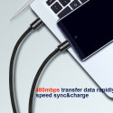 Swissten Textile Universal Quick Charge 3.0 USB-C to USB-C Data and Charging Cable 1.2m