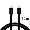 Swissten kaabel USB-C Textile Universal Quick Charge 3.1 1,2m