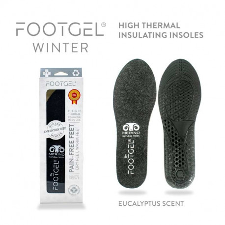 Sisetallad Footgel Winter Everyday Use, eukalüpti lõhnaga, suurus 41-46