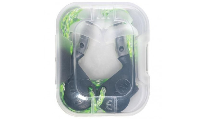 Reusable ear plugs with cord Uvex Xact-fit Multi, grey with lime cord , SNR 26dB, size M/L, in a pla