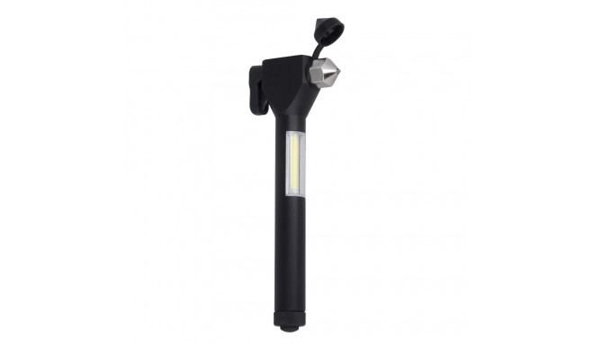 Forever Light LED flashlight EMERGENCY with hammer and magnet 2xAAA COB FLF-03