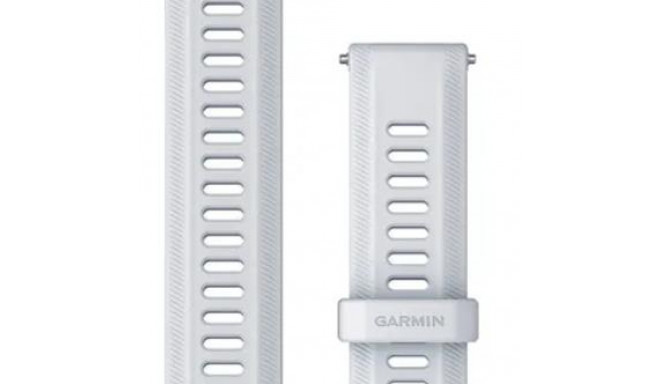 Garmin Forerunner 955 Band, Whitestone with Silver Hardware