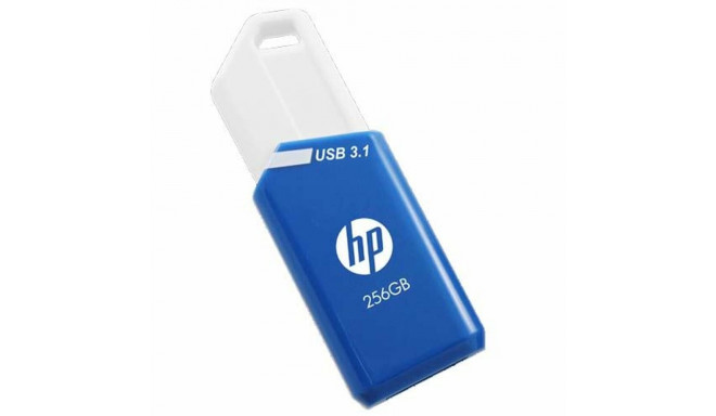 USB Zibatmiņa HP Atslēgu ķēde Zils/Balts 32 GB