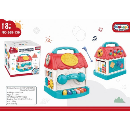 multifunktsionaalne kognitiivne maja valgusallikaga