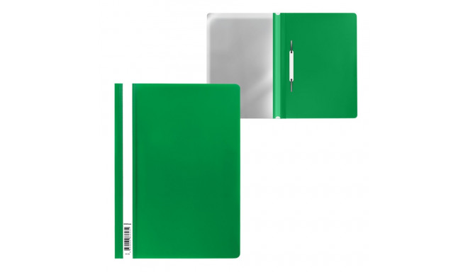 Fast binder A4 green PROLEXPLAST with slat