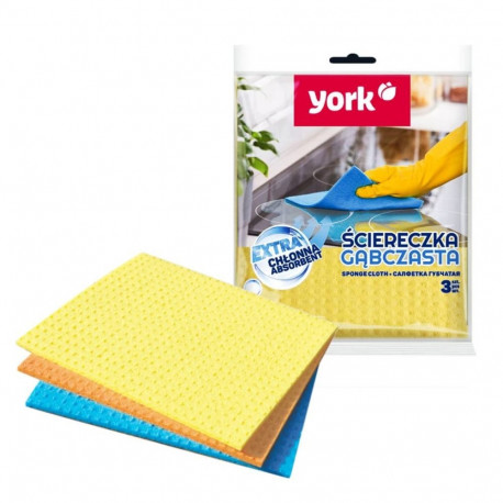 Käsnlapp YORK 3tk pakis